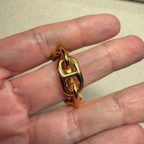 Hermès Regate Scarf Ring – 90 Format | Permabrass Finish - Picture 6 of 7